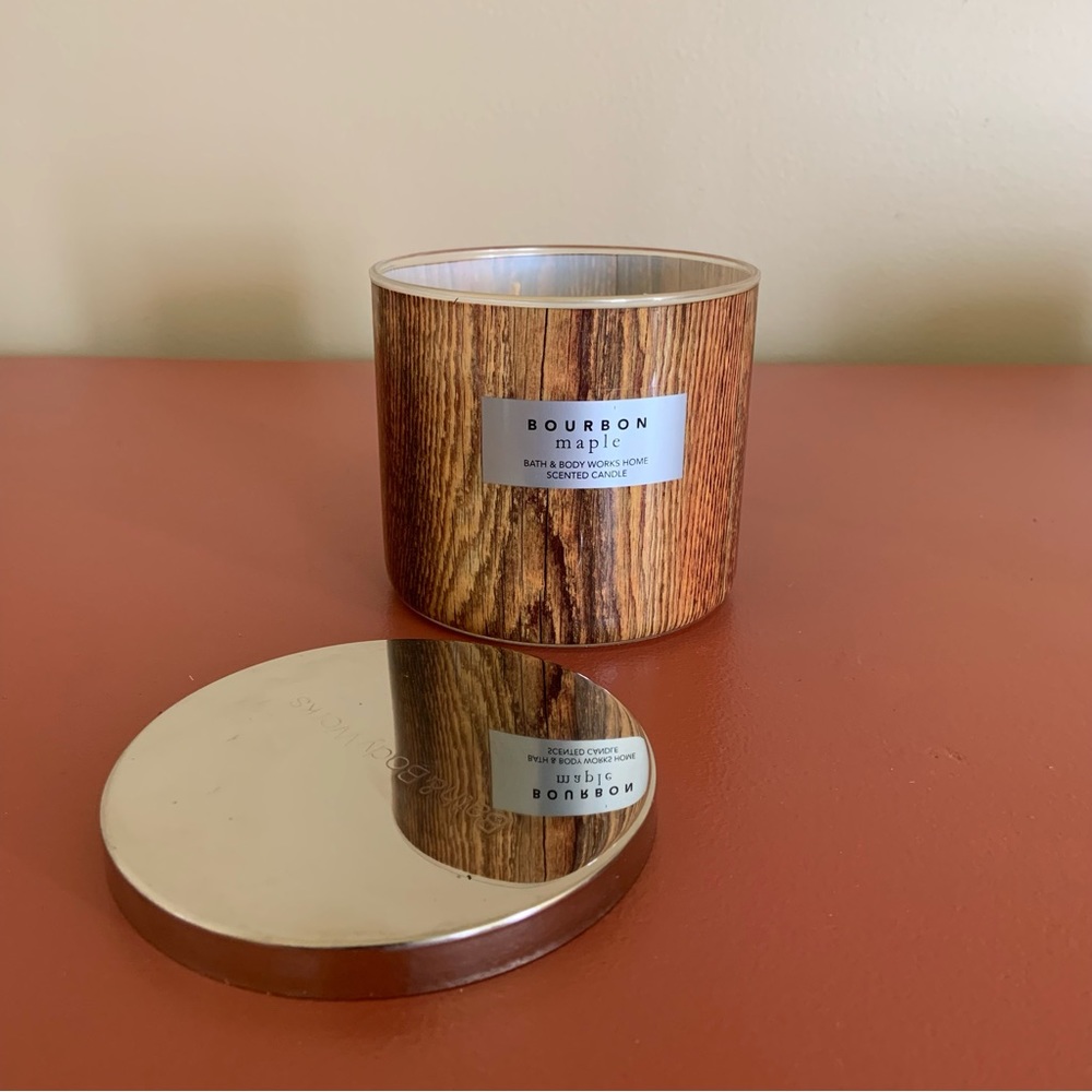 Bourbon Maple 3-wick Bath & Body Works Candle. Never used.